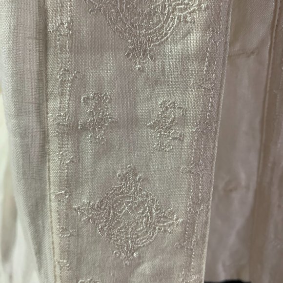 100% linen deanne & off white small top - Picture 5 of 9